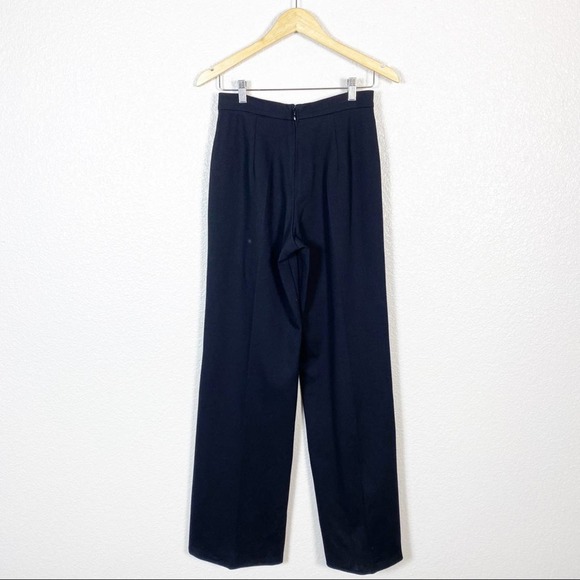 DSQUARED2 Womens High Waisted Wide Leg Trouser Pant in Black Size medium - Picture 7 of 13